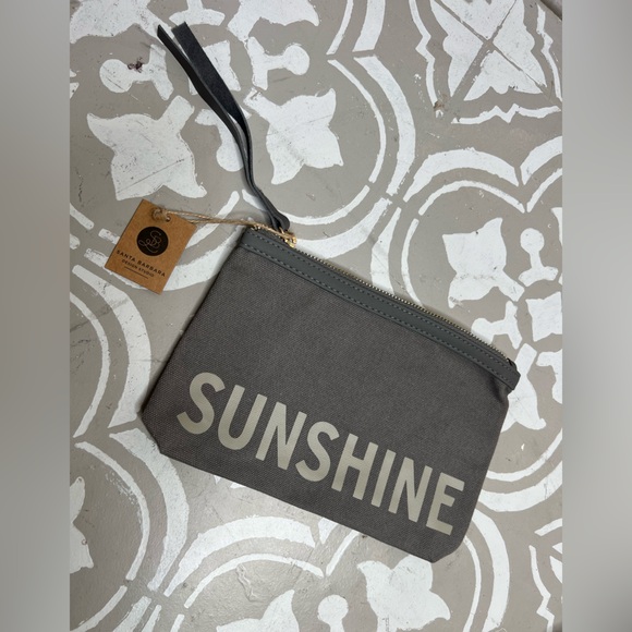 NWT “ Sunshine “ Canvas Pouch - Picture 1 of 5